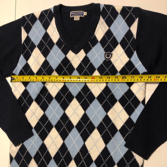 Fred Perry vintage argyle sweater - Picture 4 of 8